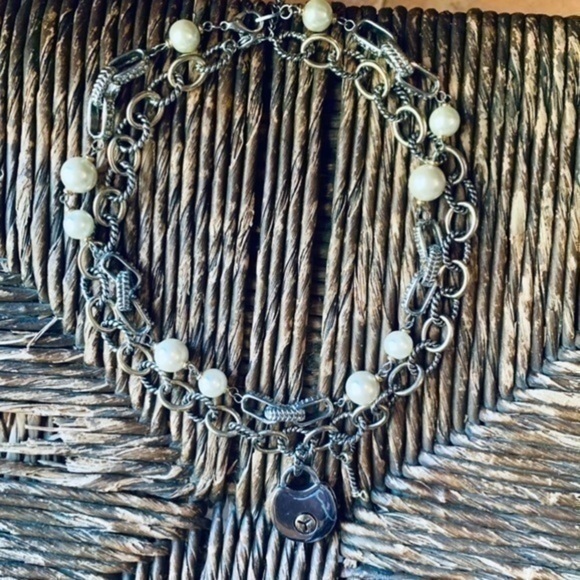 ✨✨Rope Silver and Gold Tone Chain Lock and Key 🔐 Pendant Necklaces ✨ - Picture 6 of 11